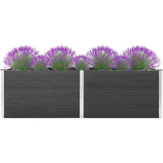 vidaXL Garten-Hochbeet 200 x 50 x 91 cm Grau