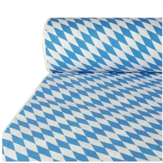 Papstar Papiertischtuch mit Damastprägung 50 m x 1 m Blau