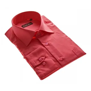 Tonelli Businesshemd Designer Herren Hemd klassischer Kragen K11 Bügelleicht, Pflegeleicht, Alle Jahreszeiten orange 39 / M