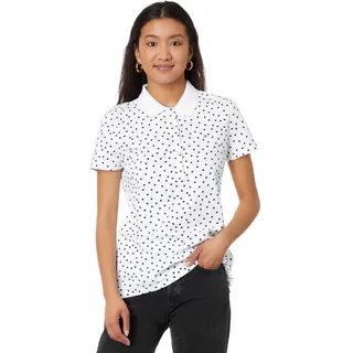 Tommy Hilfiger Damen-Poloshirt, Bright White/Sky Captain, Groß - L