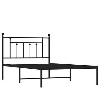 vidaXL Bettgestell 100 x 200 cm Schwarz
