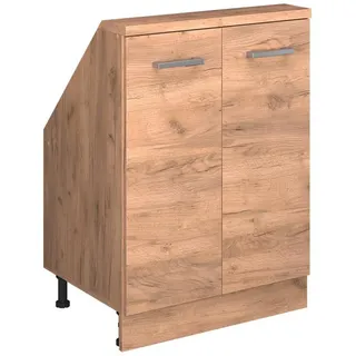 Vicco Dachschrägenschrank Rion, Goldkraft Eiche, mit 2 Türen 46 x 60 x 83.80 cm, Wohnzimmer, Kommoden | Sideboards, Kommoden