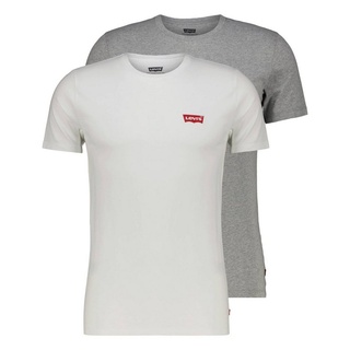 Levi's® T-Shirt Herren T-Shirt im 2er Pack (1-tlg) grau|weiß S