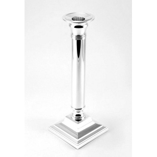 Brillibrum Kerzenständer Design Kerzenleuchter Silber Kerzenhalter 15 cm versilbert anlaufgeschützt Kerzenständer Tischdeko 15.3 cm