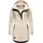 leichter Sweat Übergangsmantel lang windabweisend mit Kapuze beige Melange24 Gr S S