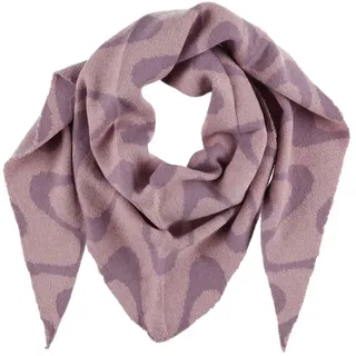 COFI 1453 Schal XXL Schal Frauen Halstuch Dreiecksschal Winterschal mit Muster lila