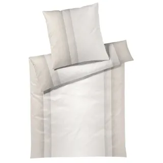 ELEGANTE Silhouette Baumwolle Beige 135 x 200 cm + 2 x 80 x 80 cm