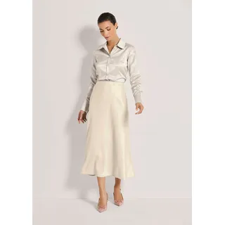 Madeleine Maxirock Damen Satin Weiß 42