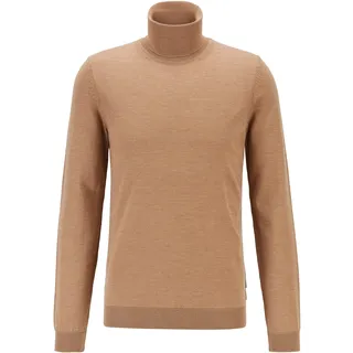 BOSS Herren Musso-P Rollkragenpullover aus extrafeiner Italienischer Merinowolle - L