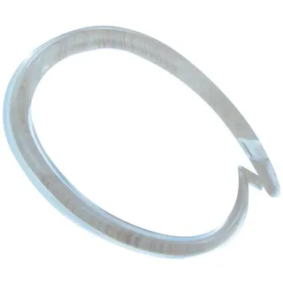 rewagi Duschvorhangringe Duschvorhangring - Größe: Innenmaß Ø 35 mm Farbe: glasklar, Gardinenstangen, Vorhangstange, Vorhänge, Seitenschals, Innenlaufsysteme, (10-St), Verkaufseinheit: 10, 30, 50, 100 Stück