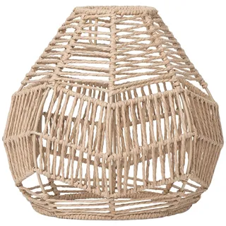 1XRattan Lampenschirm Hängend, Geflochtene Lampenschirm für Tischlampe Stehlampe Hängelampe, Geflochtener Rattan-Hängeleuchten-schirm für Hotel Restaurant Wohnzimmer