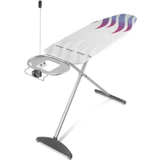 Vileda Bügelbrett Vileda Total Reflect L plus, Bügelfläche 130x44 cm, neues, einzigartiges Produktkonzept für eine verkürzte Bügelzeit silberfarben