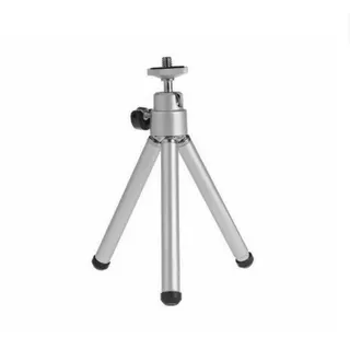 Mini Tischstativ Tripod ausziehbar Stativ Silber 1/4 Zoll 1/4" Tisch Kamera Go
