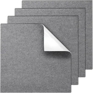 Vevor Teppichfliese 61 x 61 cm Silber