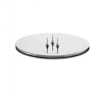 ester & erik Kerzenhalter Kerzenplatte Small Silver Shiny