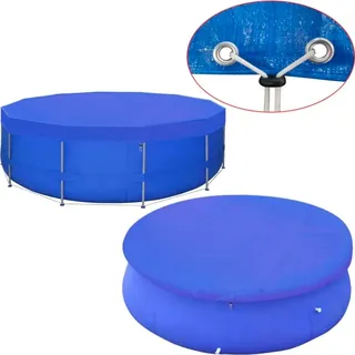 Poolabdeckung PE Rund 460 cm 90 g/m2 - Blau/Dunkelblau