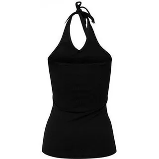 Build Your Brand Tanktop Damen Neckholder Shirt / Stretch-Jersey tailiert XS