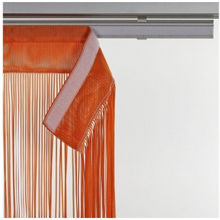 Schiebegardine String, Liedeco, Klettband (1 St), transparent, HxB: 245x60 orange