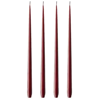 Ester & Erik Slimkerze 32 cm 4er Set Deep Wine