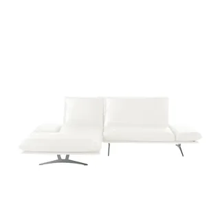 KOINOR Ecksofa Echtleder Francis , weiß , Maße (cm): B: 284 H: 93 T: 159.0