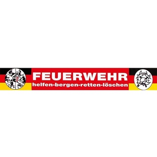 PVC-Aufkleber - Feuerwehr - helfen-bergen-retten-löschen - Gr. ca. 40 x 6 cm - 307785/1