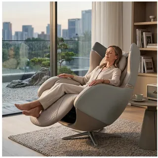 WELCON Relaxsessel Massagesessel und Relaxsessel RelaxxOne in schwarz oder beige, Massagesessel und Relaxsessel gleichzeitig beige
