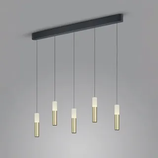Helestra LIDOS 5-flg. LED 56 cm schwarz/gold