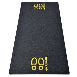 Fußmatte Bodenschutzmatte mit Hinweis „1,5m Abstand“, acerto®
