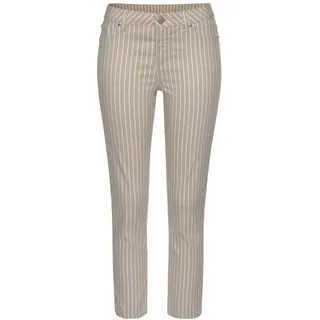 LASCANA 7/8-Jeggings Damen sand-weiß-gestreift Gr.38