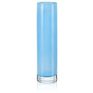Crystalex Dekovase Vase Dekovase Kristallvase hellblau Spring Kristallglas 240 mm (1 x Vase), Kristallglas, Bohemia