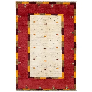 Looma Hochflor-Teppich Gabbeh Sonnat 153x103cm, rechteckig, Höhe: 15 mm, Sonnat, Schurwolle, Unikat beige
