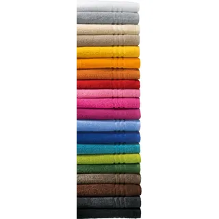 REDBEST Duschtuch New York dunkelgrün Größe 70x140 cm - leichte, weiche Qualität, saugstark, sehr strapazierfähig, 100% Baumwolle