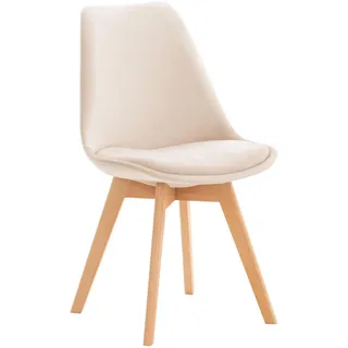 CLP Esszimmerstuhl Linares Samt beige