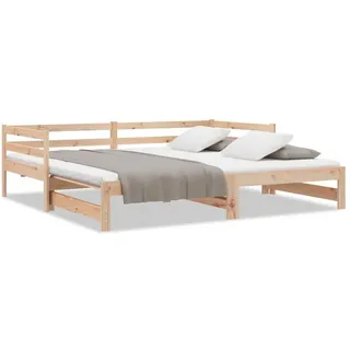 vidaXL Ausziehbett 90 x 190 cm braun
