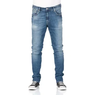 Mavi Herren Jeans James Skinny Fit Blau Normaler Bund Reißverschluss 28W /  32L