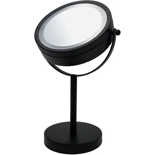 RIDDER Kosmetik-Standspiegel Daisy mit LED schwarz