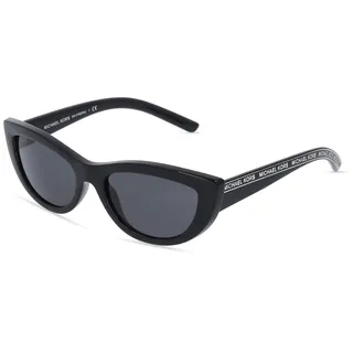 Michael Kors MK2160 RIO Damen-Sonnenbrille Vollrand Cat Eye Acetat-Gestell, schwarz