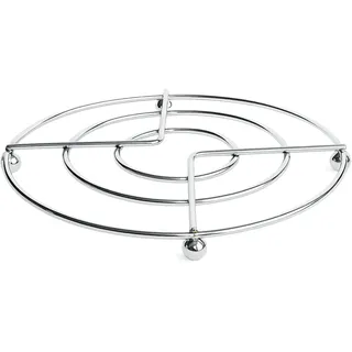 TOPFUNTERSETZER Chrom Ø17cm rund Metall Topfgitter Topf Untersetzer Unterlage 99