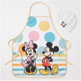 Disney Kochschürze Disney Minnie Mickey Maus Kinder Backschürze mit Mütze, (2-tlg), 3 bis 6 Jahre bunt