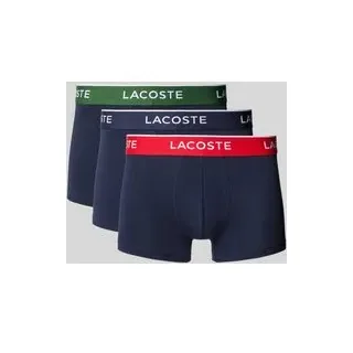 Trunks mit elastischem Label-Bund im 3er-Pack, Marine, M