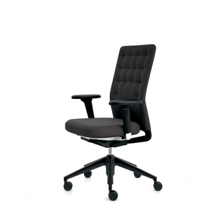Vitra Bürodrehstuhl ID Trim Sitz und Rücken Stoff schwarz, Designer Antonio Citterio, 99-110x59x66-79.5 cm