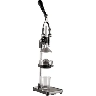 Cilio LIVORNO Granatapfel Presse, Saftpresse Manuell, rostfreier Edelstahl, schwarz, Profi Fruchtpresse, Granatapfelpresse, geringer Kraftaufwand, 18 × 25 × 48 cm