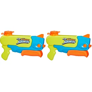 Nerf Super Soaker Wave Spray Wasserblaster, mit Cooler Wellen-Düse, kann Koordination und Strategie fördern, großer 887 ml Tank, Wasserspielzeug für Kinder ab 6 Jahren (Packung mit 2)