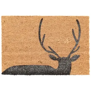 Esschert Design Fußmatte Hirsch 40 x 60 cm - Kokosfaser