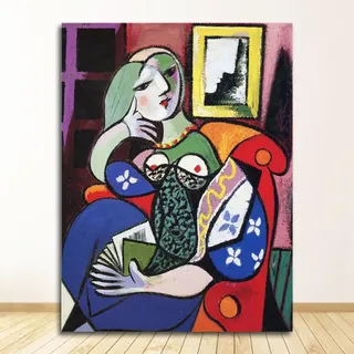 Picasso Frauen Abstrakte Leinwand Kunstdruck Malerei Poster Wand Bilder for Wohnzimmer Hause Dekorative Schlafzimmer Dekor Kein Rahmen (Color : C, Size : 50x70cm No Frame)