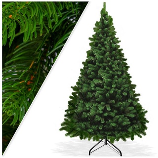 KESSER Künstlicher Weihnachtsbaum, Weihnachtsbaum künstlich Tannenbaum Edeltanne Spritzguss PE grün 140 cm