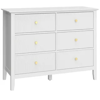 Homcom Sideboard 100 x 78 x 40 cm Weiß
