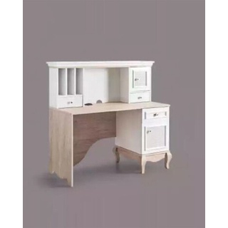 Schreibtisch Landhaus Stil Weiß Holz JVmoebel