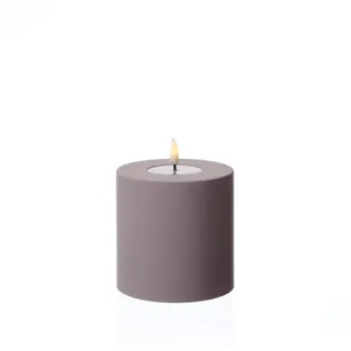 Deluxe Homeart LED Kerze Mia Kunststoff für Innen/Außen flackernd H: 10cm D: 10cm in rosa | Gr.: onesize