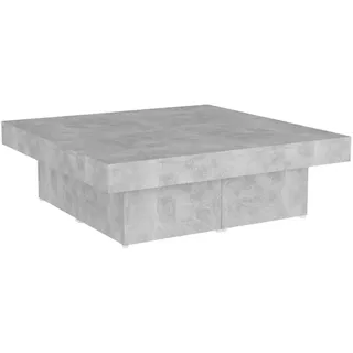 vidaXL Couchtisch Betongrau Holzwerkstoff 90 x 90 x 28 cm